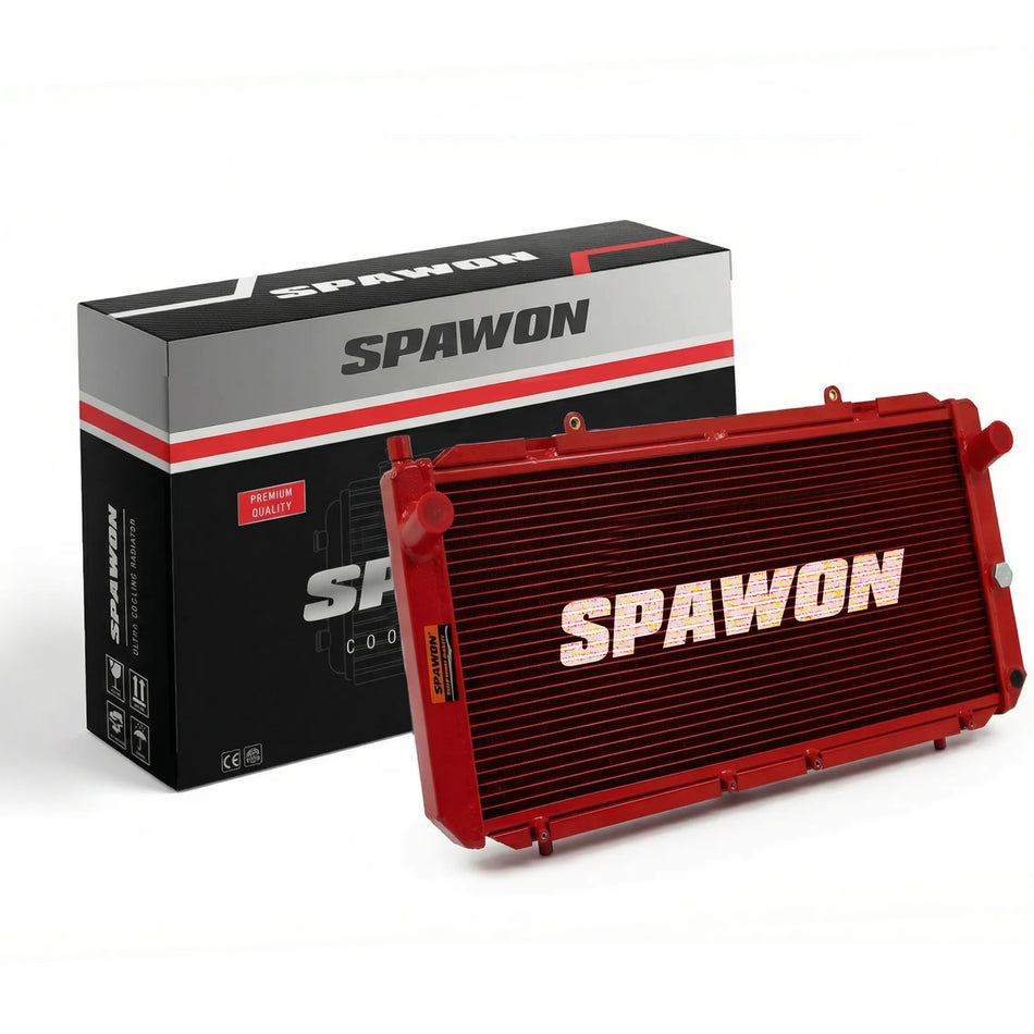 Spawon Aluminum Radiator for Toyota MR2 Turbo Coupe 2-Door 2.0L 1998CC 1991-1995