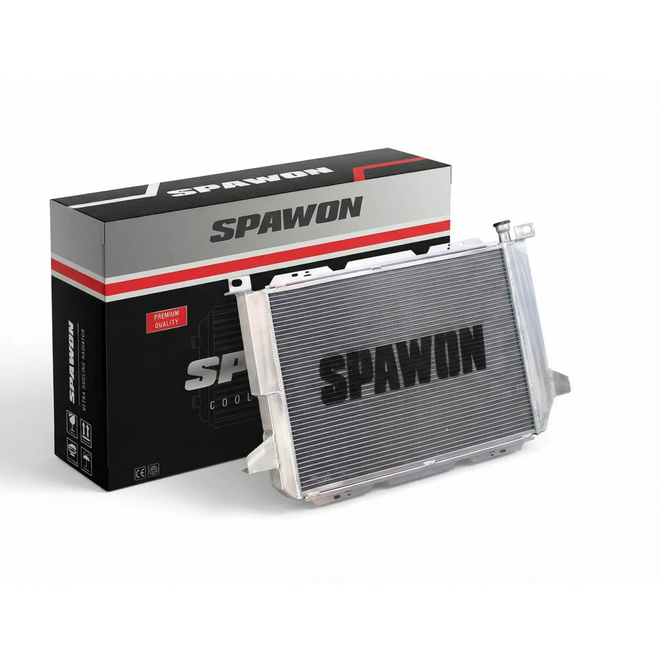 Spawon Aluminum Radiator for Ford Bronco, F Super Duty, F-150, F-250, F-350 & F-53 1985–1997