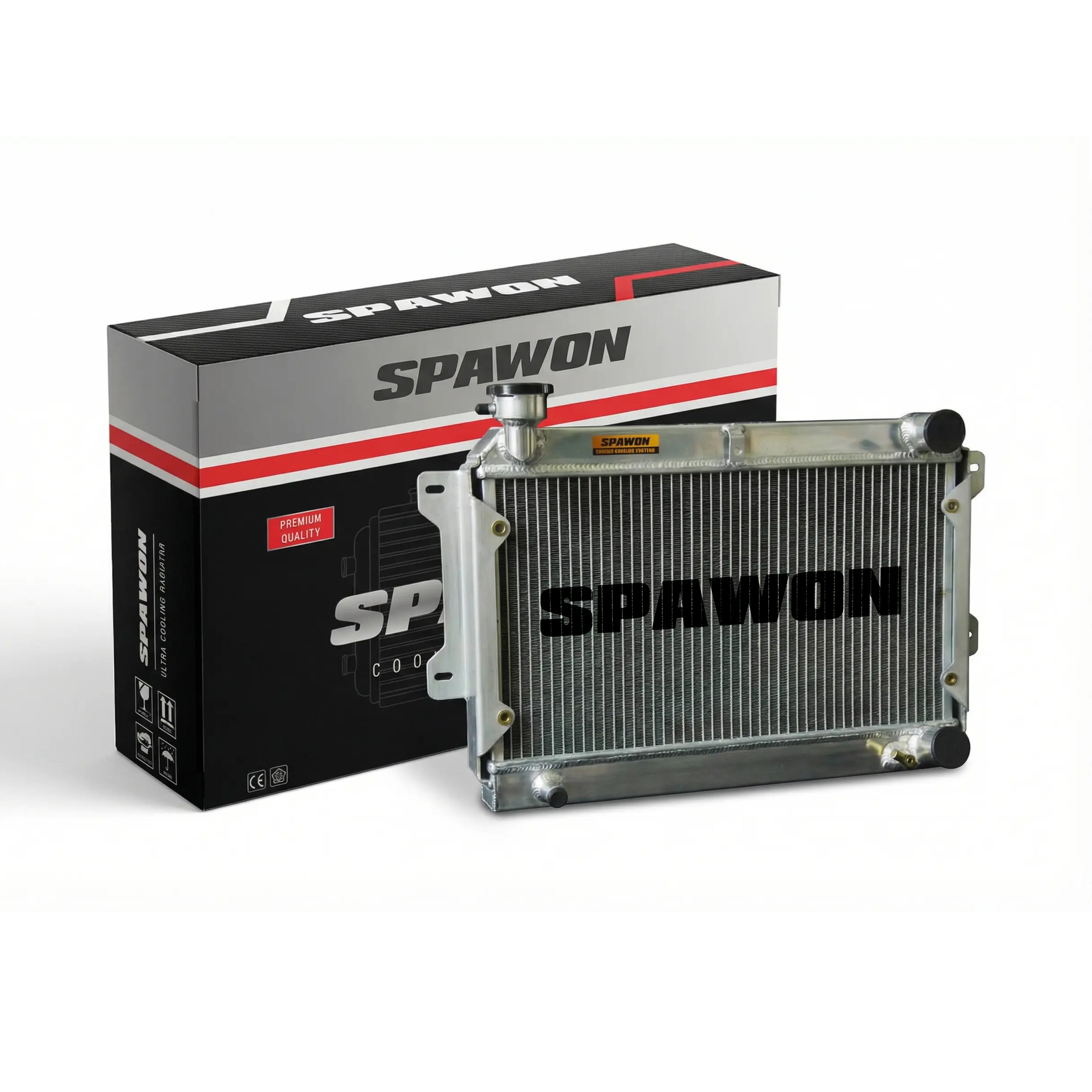 Spawon Aluminum Radiator for Mazda RX-2 / RX-3 / RX-4 / RX-5 / RX-7 Se ...
