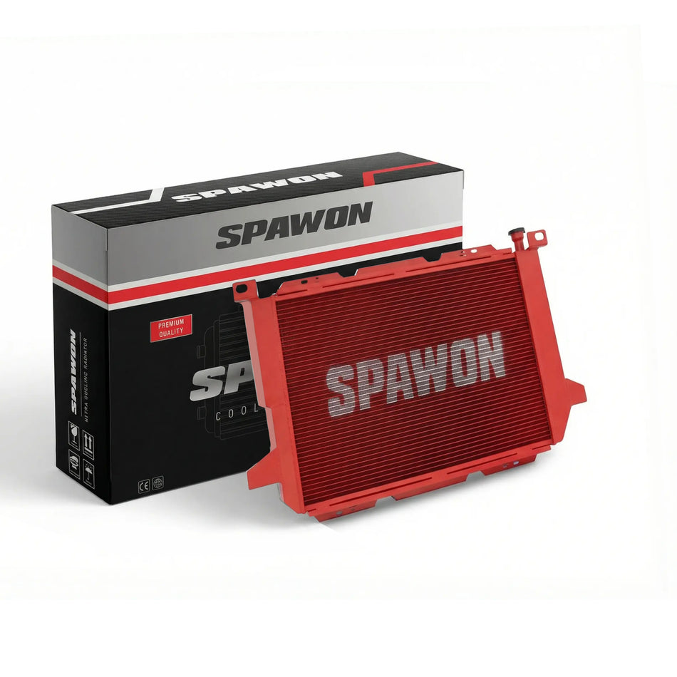 Spawon Aluminum Radiator for Ford Bronco, F Super Duty, F-150, F-250, F-350 & F-53 1985–1997
