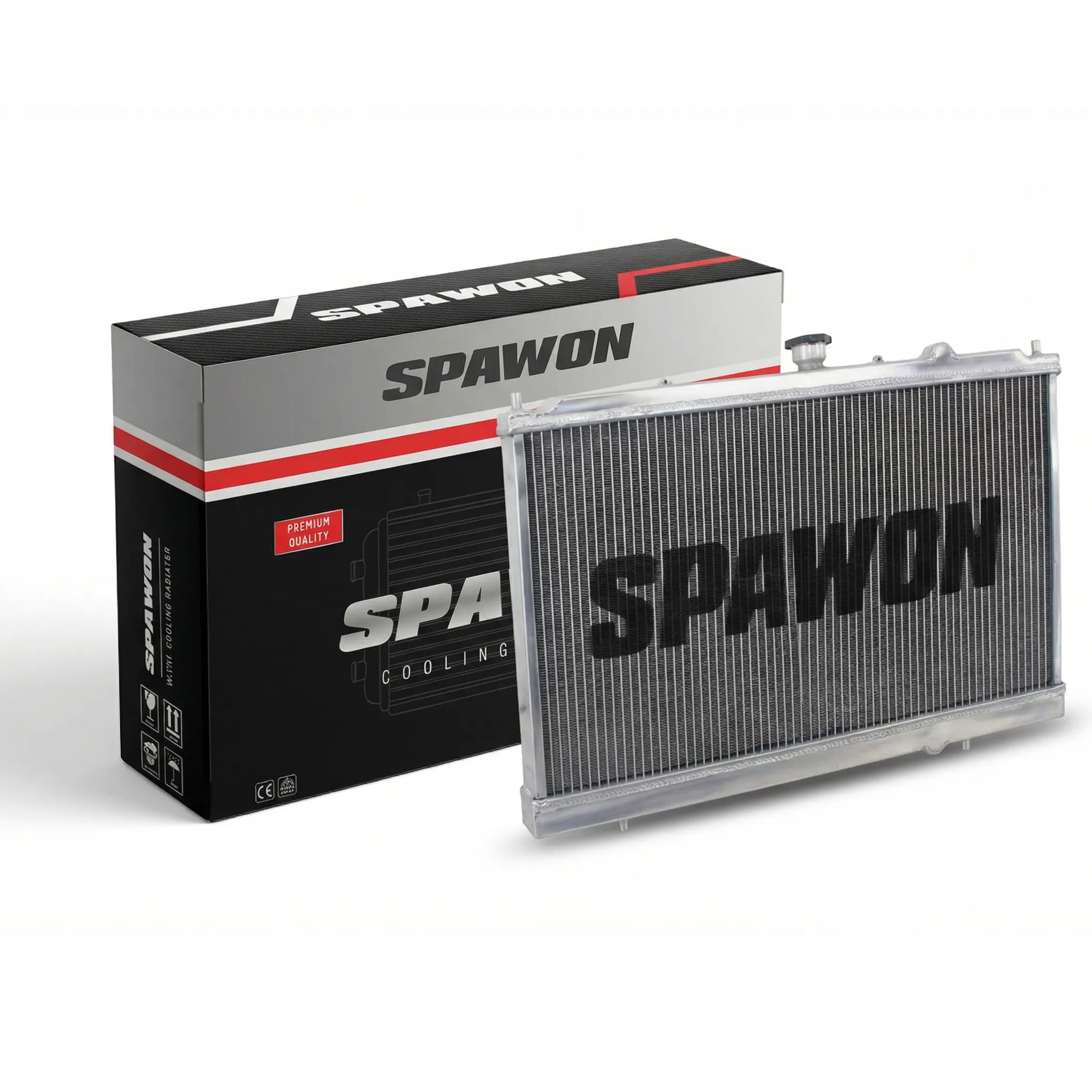 Spawon Aluminum Radiator for Mitsubishi Mirage 1.5L 1.58L 1997-2002 ...